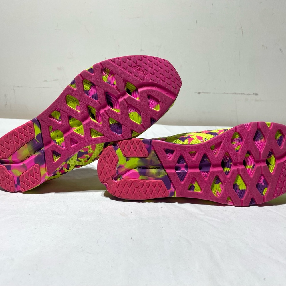 ASICS Gel-Noosa Fast 2 Womens Running Shoes Size 10 Multicolor Yellow Pink - Picture 11 of 12